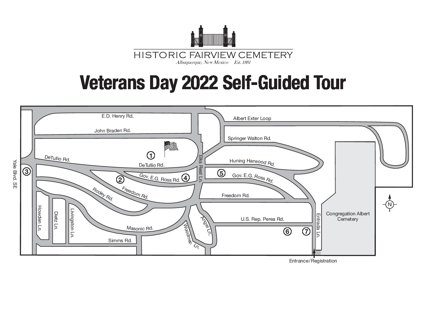 Veterans Day Self-Guided Tour at Historic Fairview Cemetery