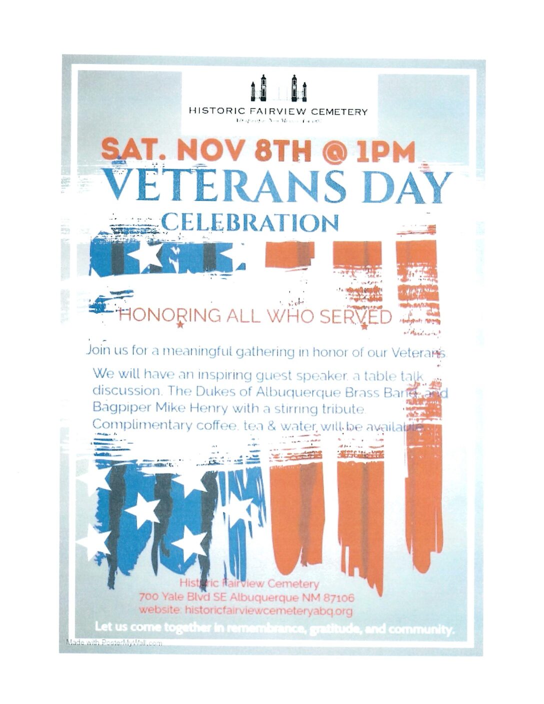 2025 Veterans Day Celebration, 11/8